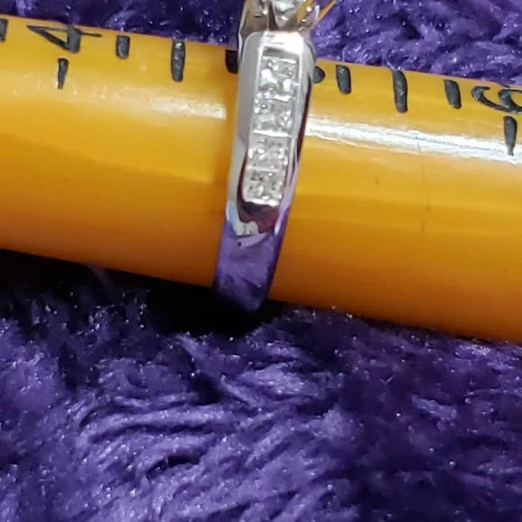 Helzberg Diamonds 14k White Gold Princess Diamond Engagement Ring 💞💎💍 - Picture 16 of 17